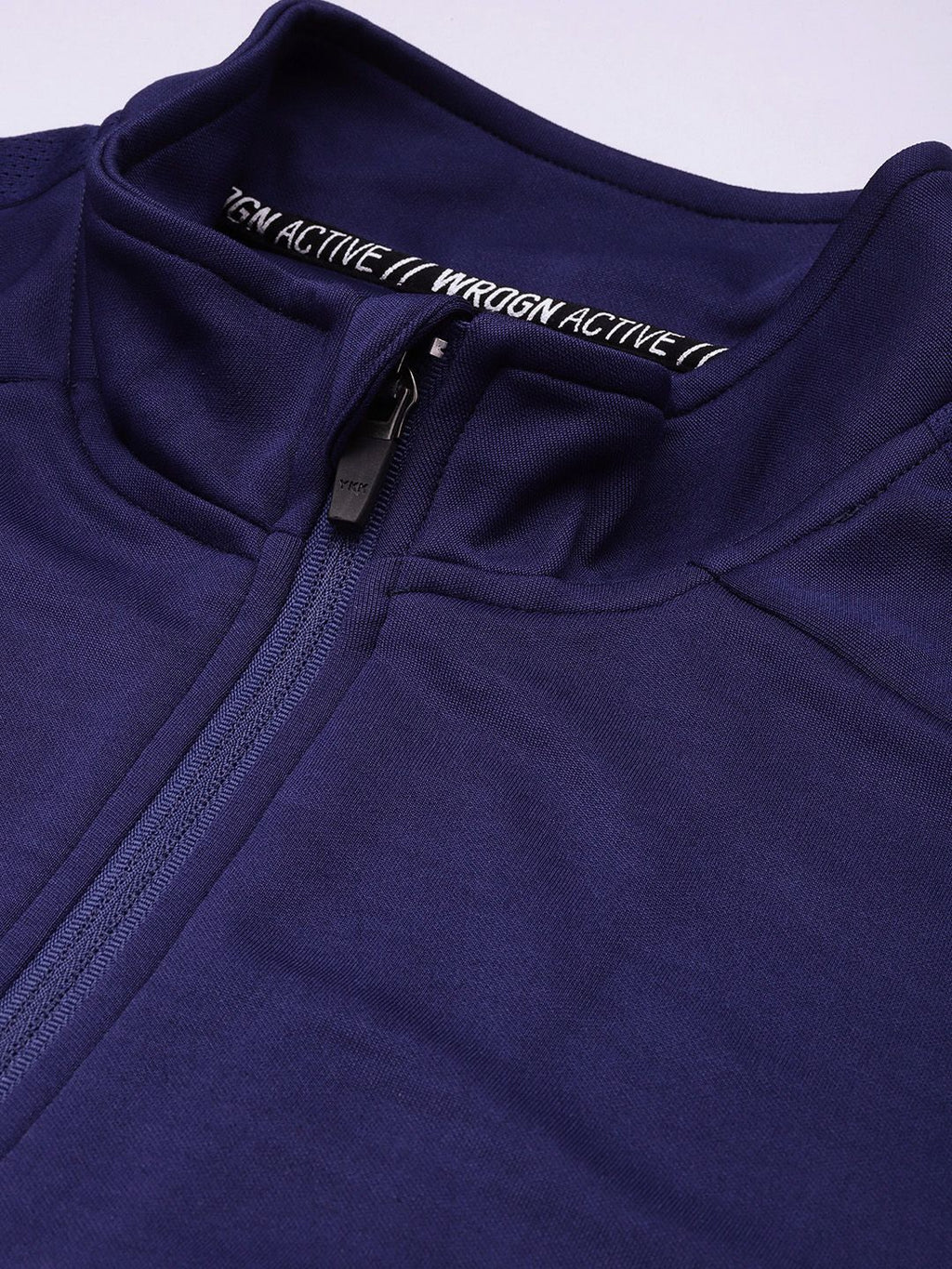  WROGN ACTIVE Men Blue Solid Sweatshirt
