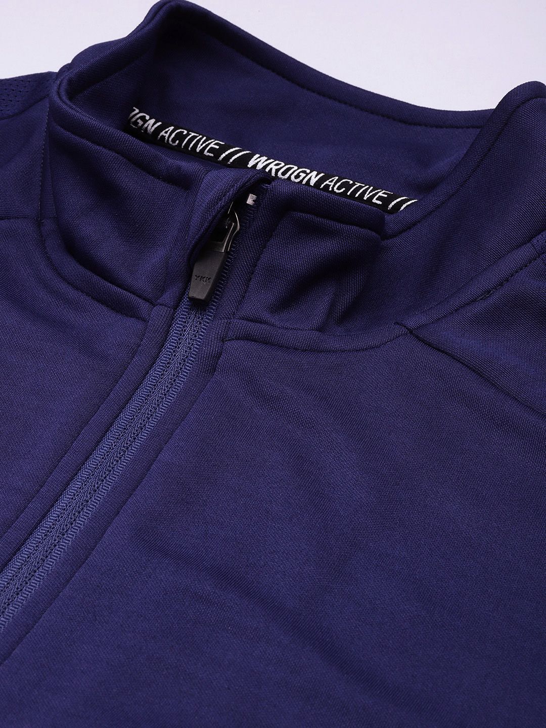  WROGN ACTIVE Men Blue Solid Sweatshirt