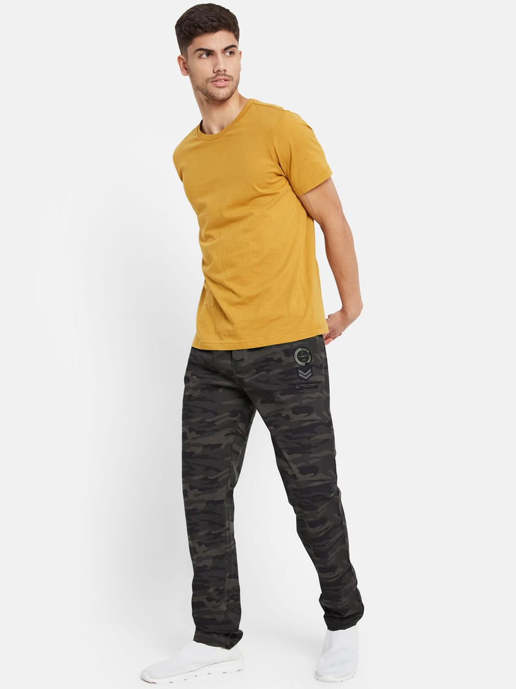  Octave Men Mid-Rise Cotton Sports Track Pants