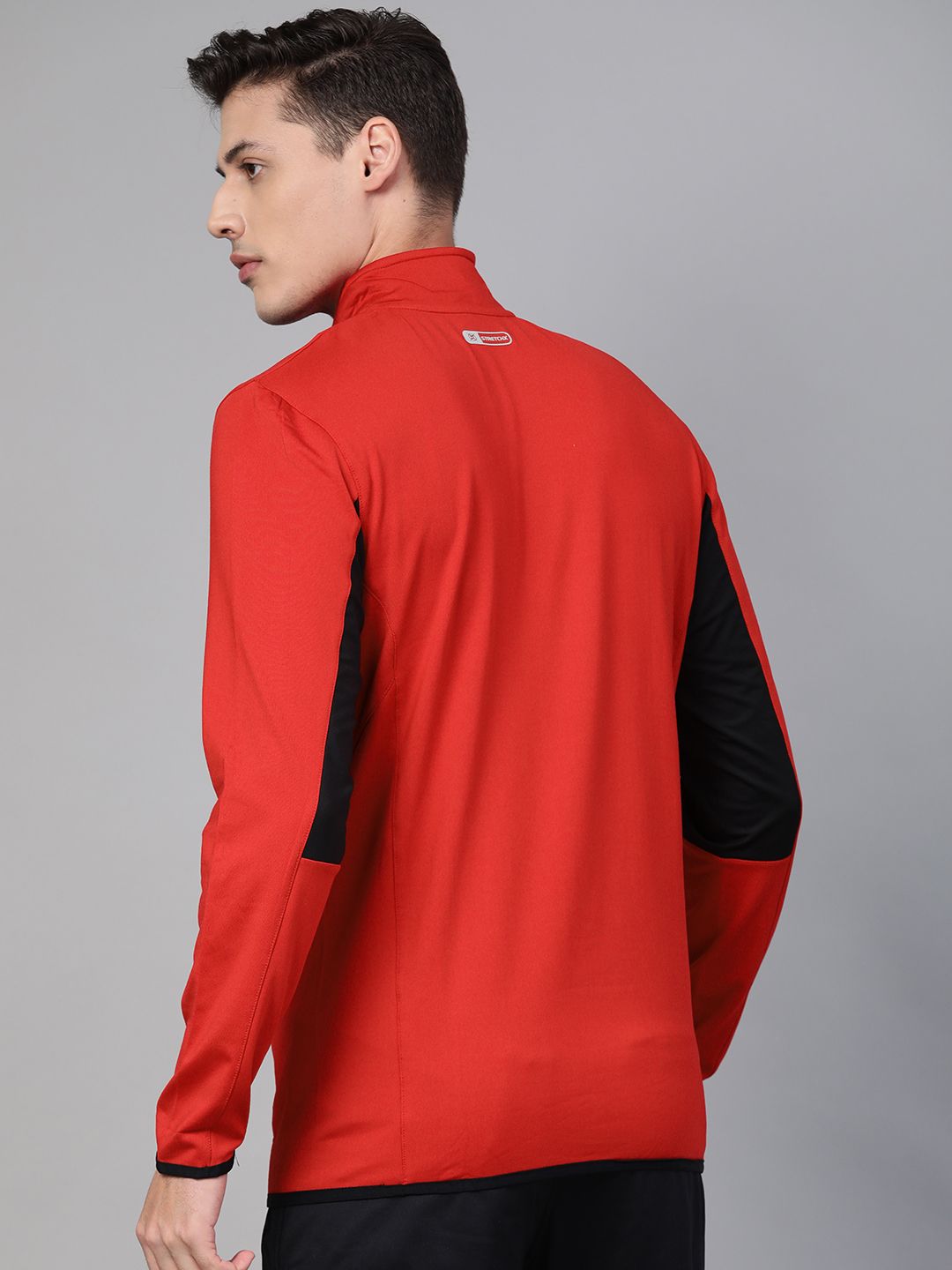  Alcis Men Red Solid Training Sweatshirt