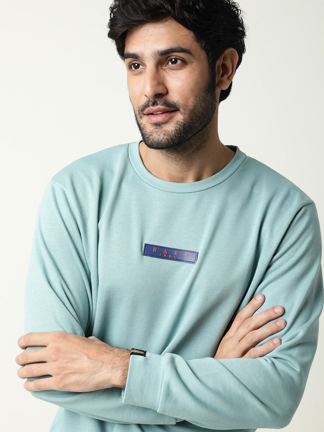  RARE RABBIT Men Blue Sweatshirt