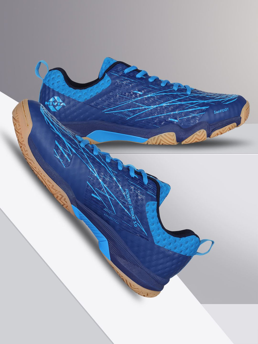  NIVIA Men Powerstrike 3.0 Non-Marking Badminton Shoes