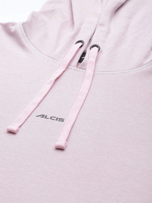  Alcis Men Lavender Hooded Sweatshirt