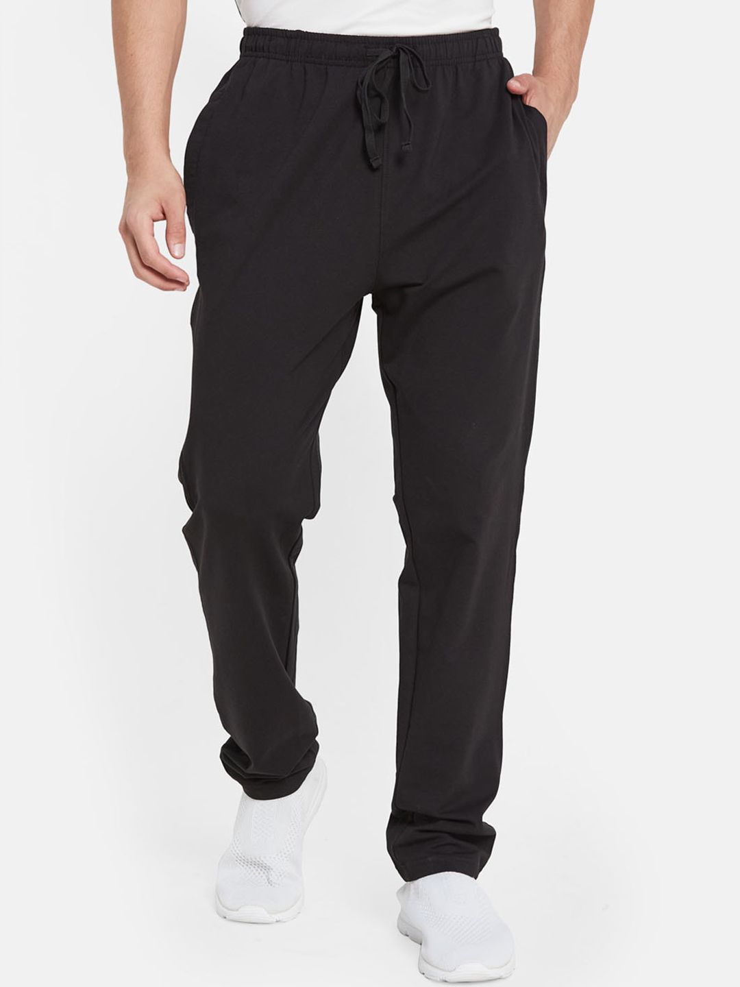 Octave Men Cotton Mid-Rise Cotton Track Pants