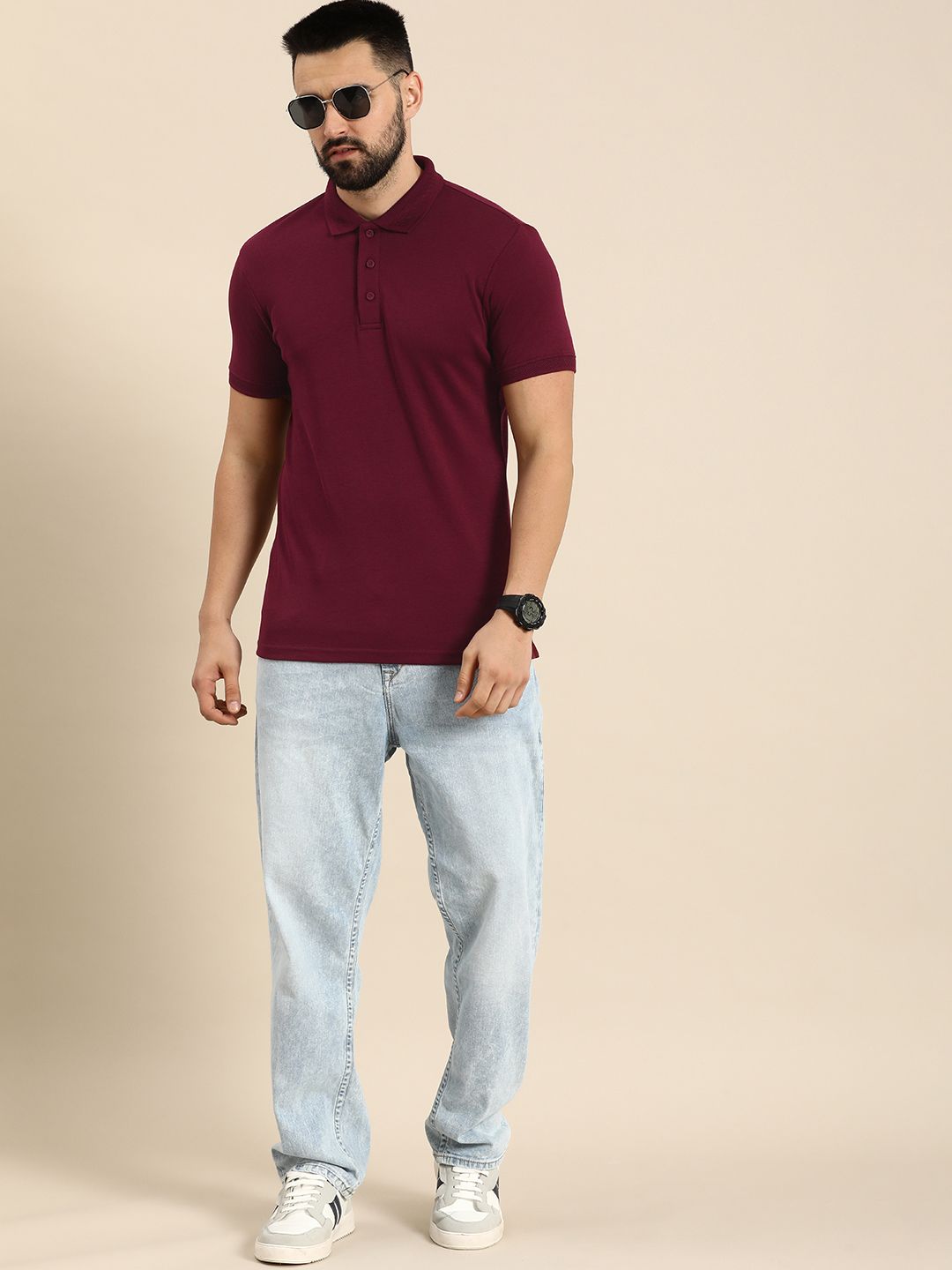  United Colors Of Benetton Polo Collar Pure Cotton T-shirt