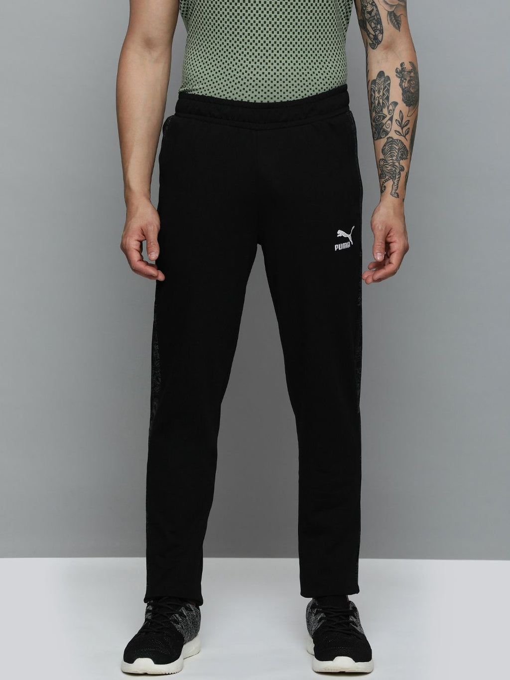  Puma Super Men AOP Knitted Lightweight Slim Fit Casual Pants