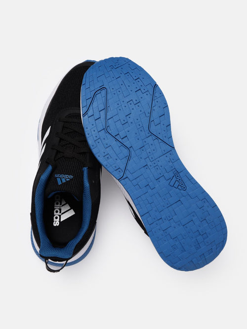  ADIDAS Men Black & White Woven Design Run Steady Running Shoes