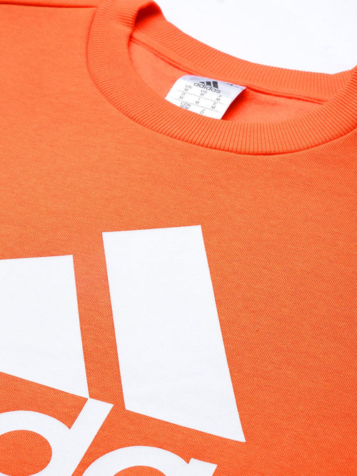  ADIDAS Men Orange BL FL Printed Sweatshirt
