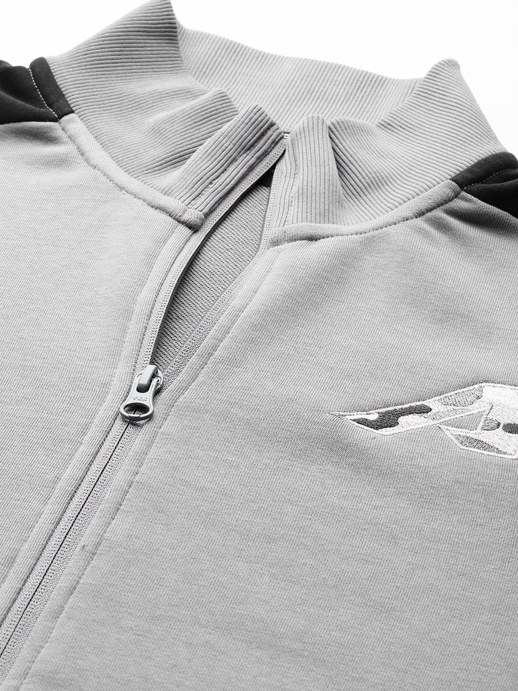  Alcis Men Grey Colourblocked Sweatshirt