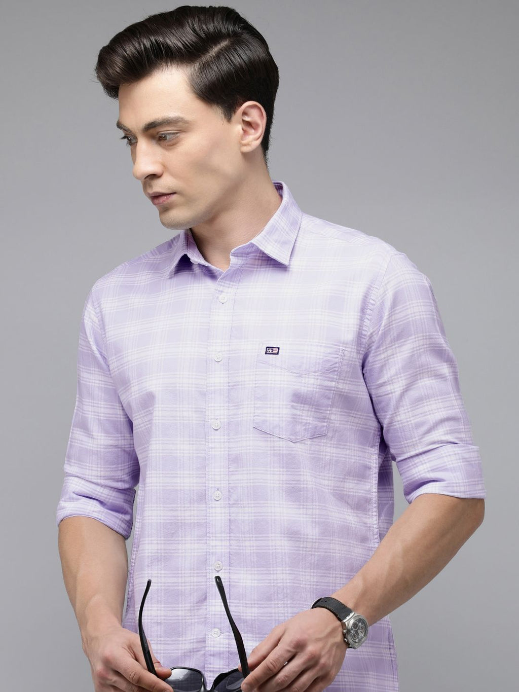  Arrow Sport Men Slim Fit Tartan Checked Pure Cotton Casual Shirt