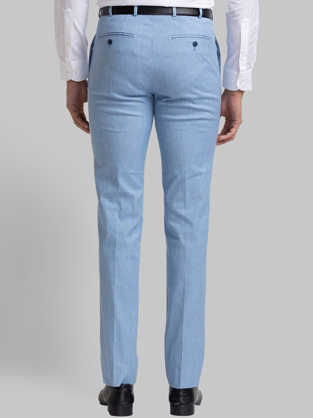  Raymond Men Contemporary Fit Flat Front Formal Trousers