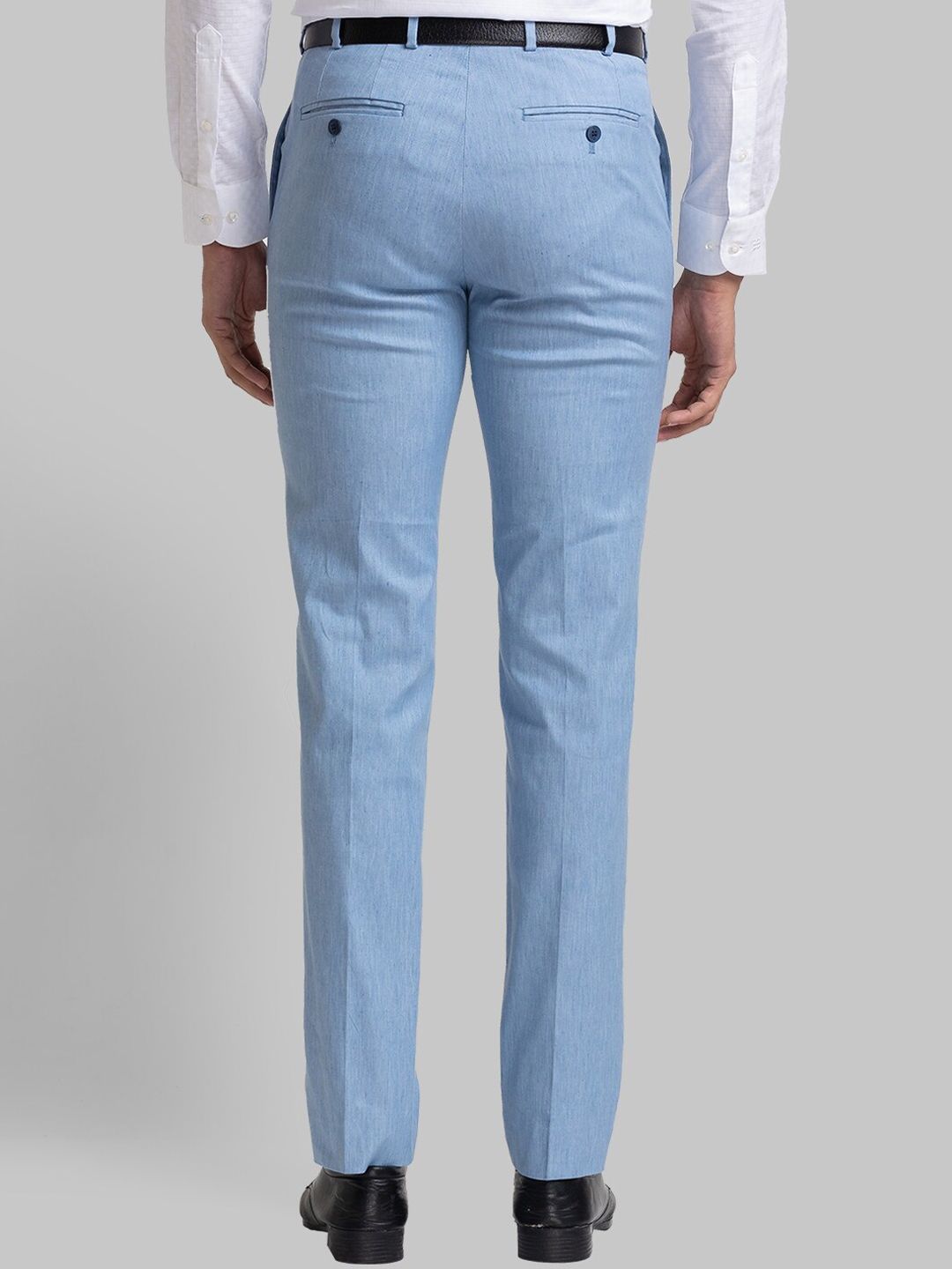  Raymond Men Contemporary Fit Flat Front Formal Trousers