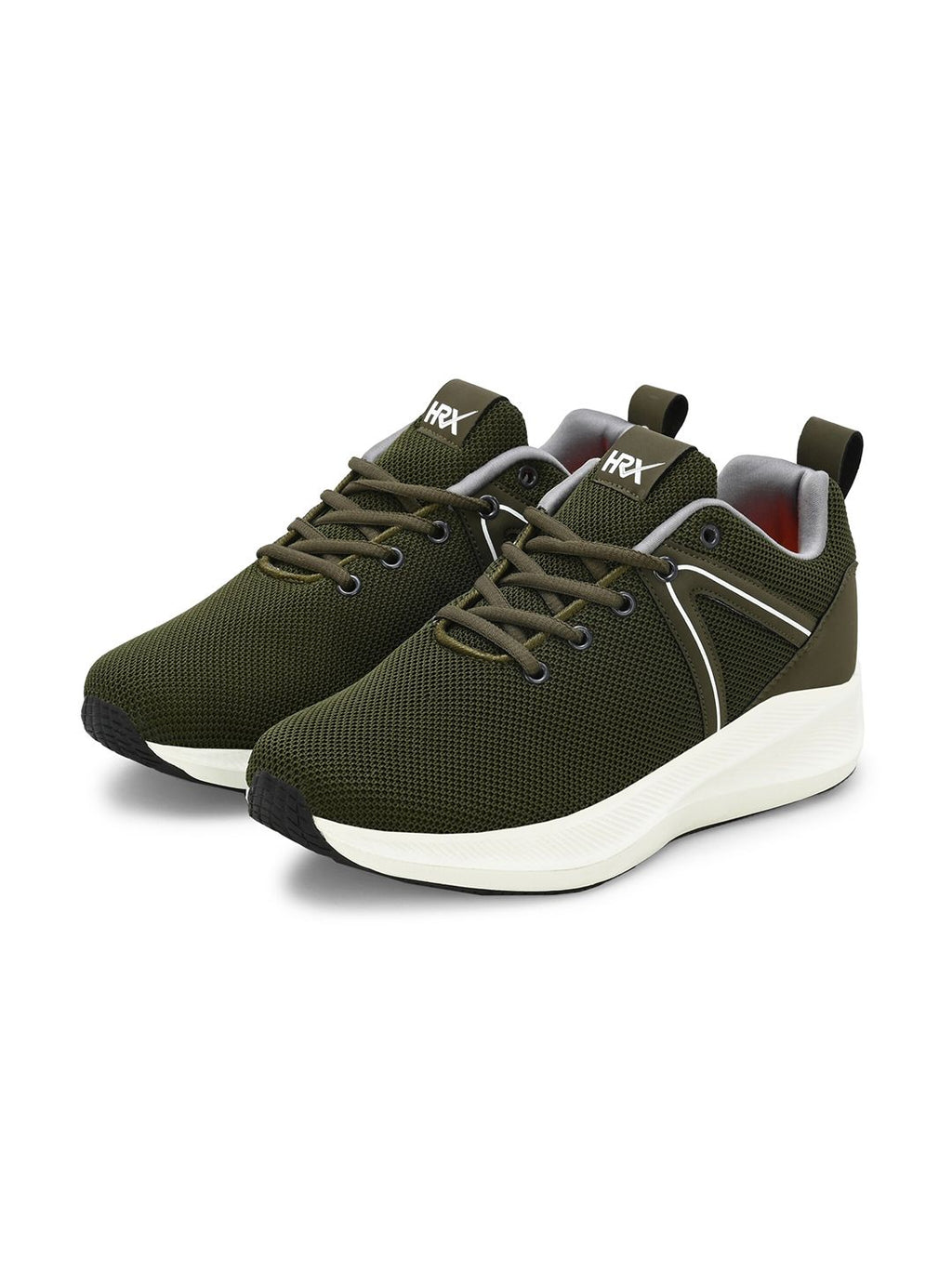  HRX By Hrithik Roshan Men Olive Green Memory Foam Technology Running Shoes