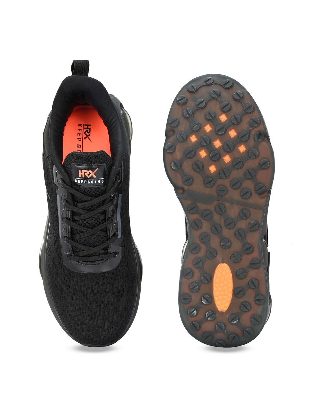  HRX By Hrithik Roshan Men Black Lace-Up Walking Shoes