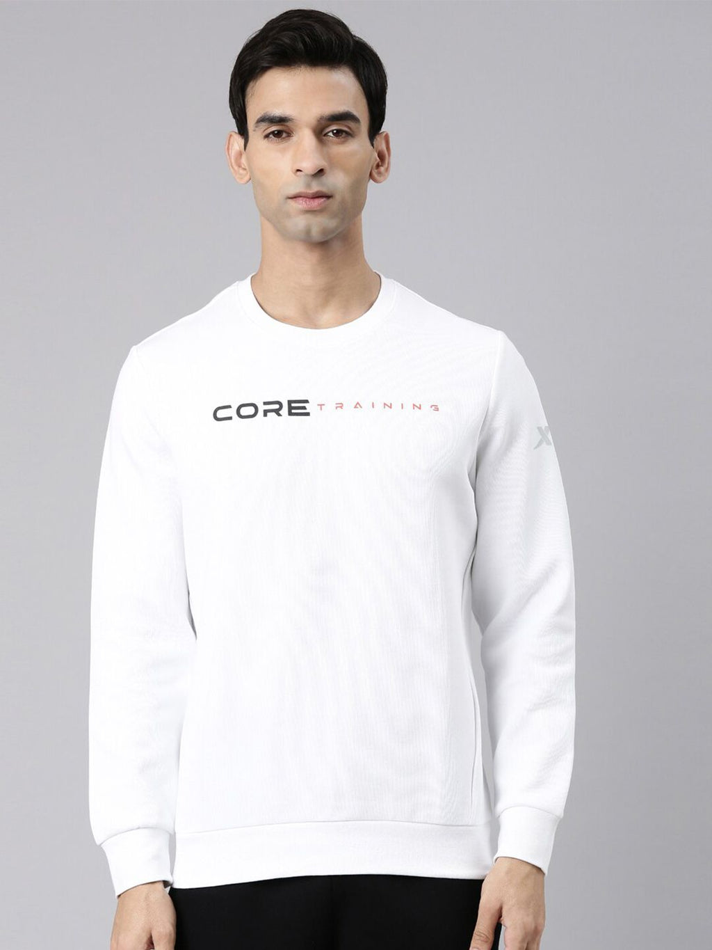  Xtep Typography Printed Round Neck Sweatshirt