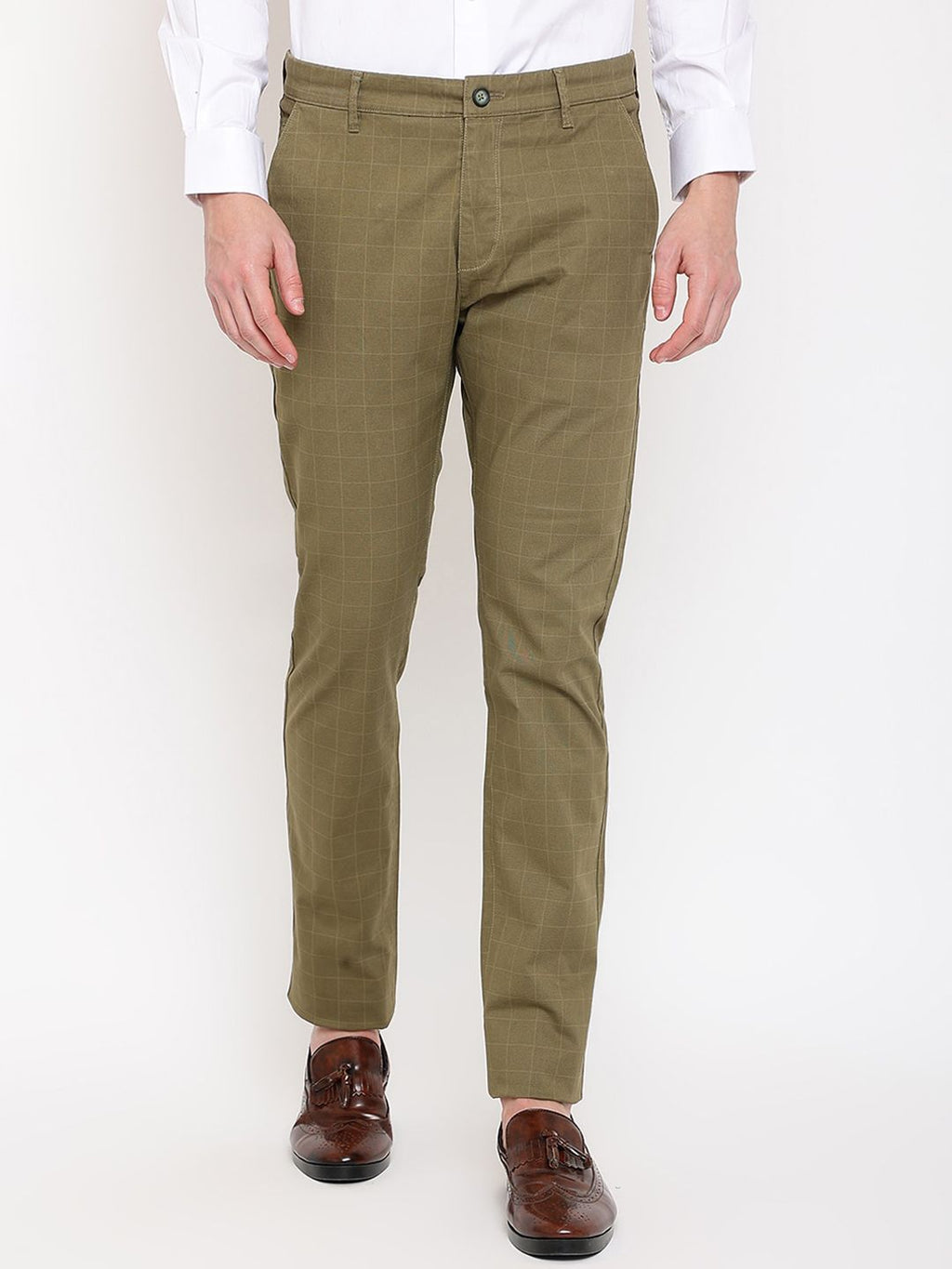  Cantabil Men Cotton Formal Trousers