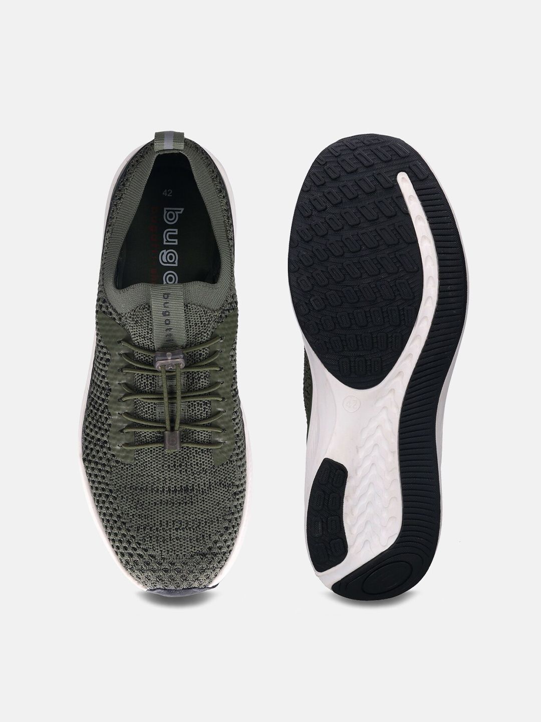  Bugatti Takka Dark Green Knitted Athileisure