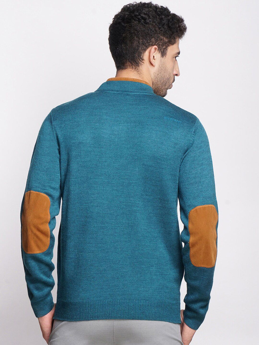  Wildcraft Men Teal Acrylic Sweatshirt