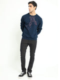  RARE RABBIT Graphic Printed Cotton Pullover
