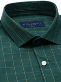  Peter England Men Slim Fit Opaque Checked Formal Shirt