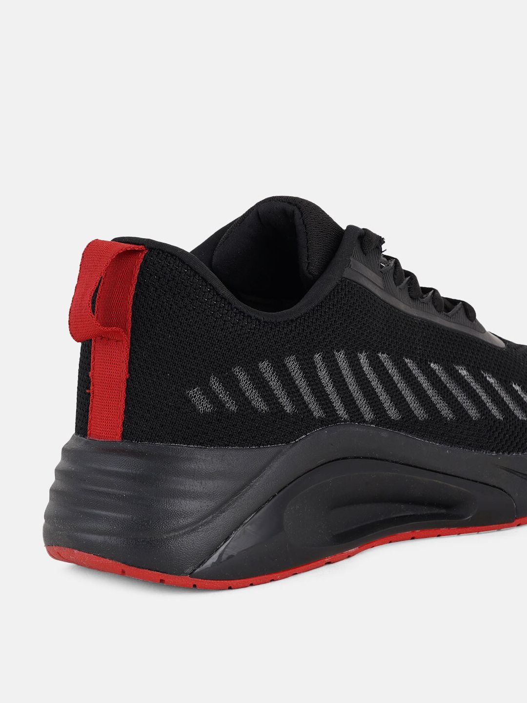  HRX By Hrithik Roshan Men Black & Red Textile Marking Running Shoes