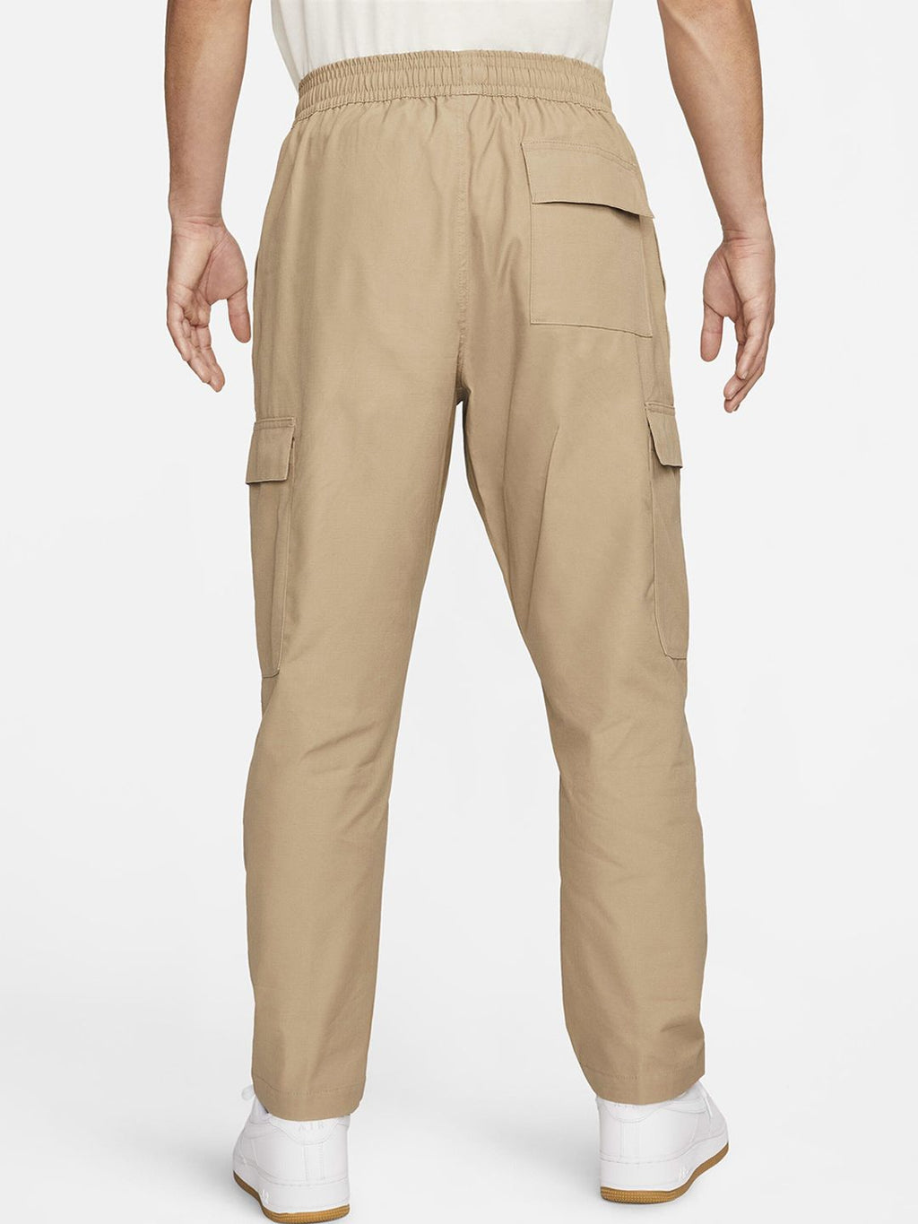  Nike Men Club Logo Printed Woven Cargo Track Pants