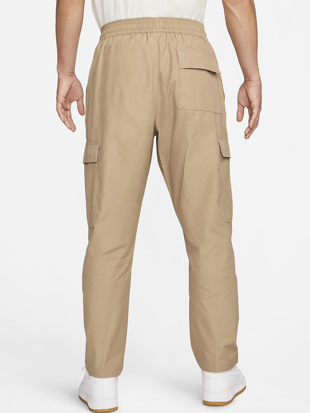  Nike Men Club Logo Printed Woven Cargo Track Pants