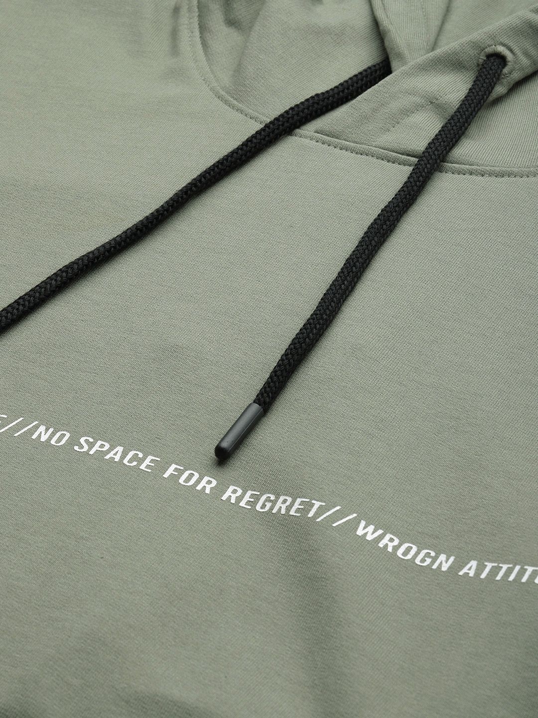  WROGN Men Hooded Long Sleeves Knitted Sweatshirt