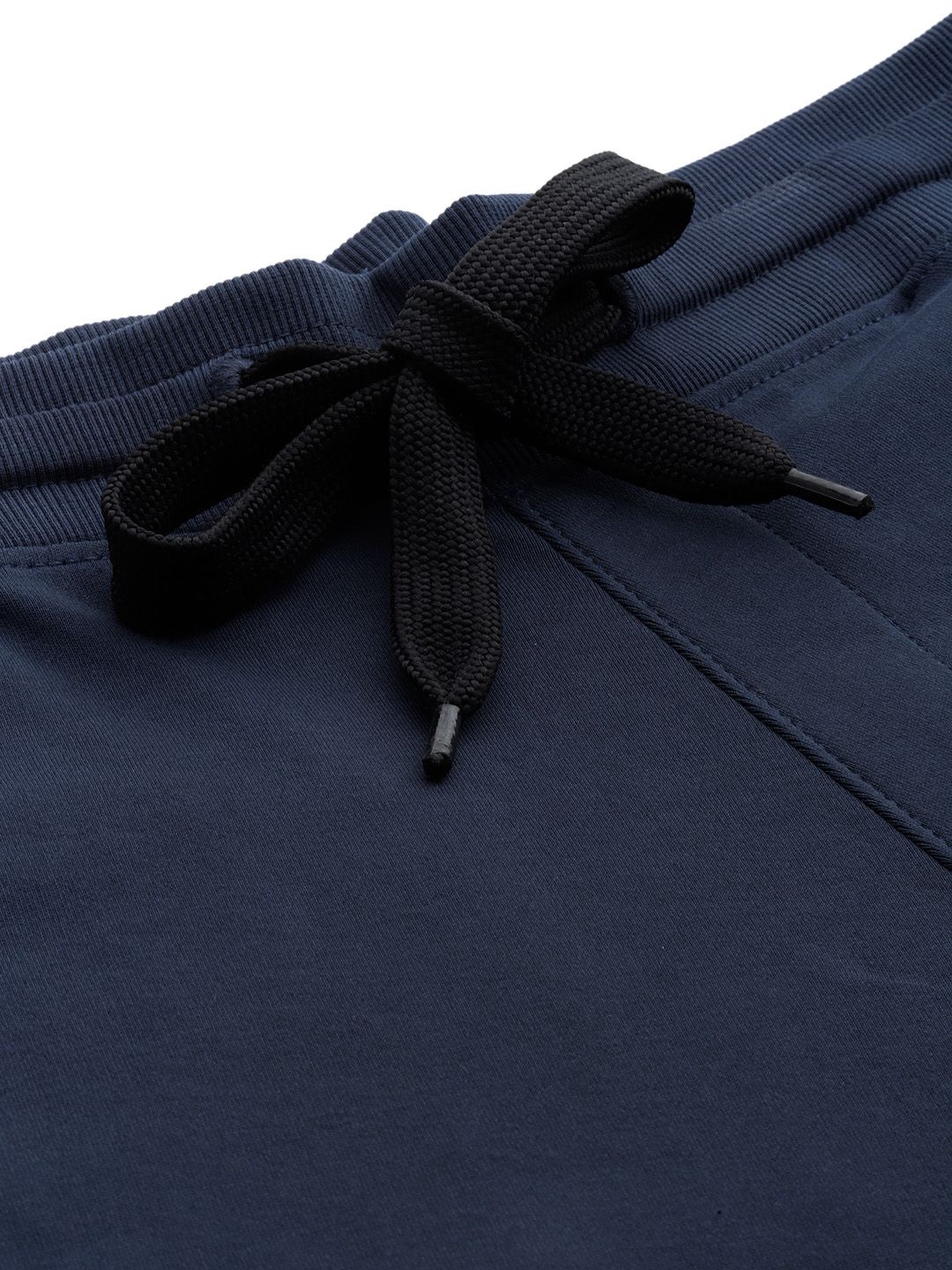  Sztori Men Plus Size Pure Cotton Solid Joggers With Reflective Stripes