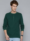  Levis Men Self-designed Henley Neck Pure Cotton Sweatshirt