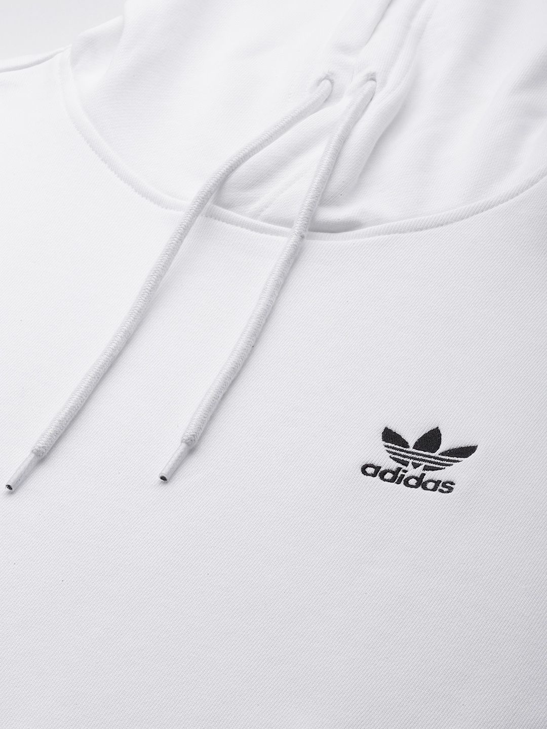  ADIDAS Originals Sustainable Pure Cotton Trefoil Essentials Hooded Sweatshirt