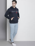  Nautica Men Brand Logo Printed Hooded Sweatshirt