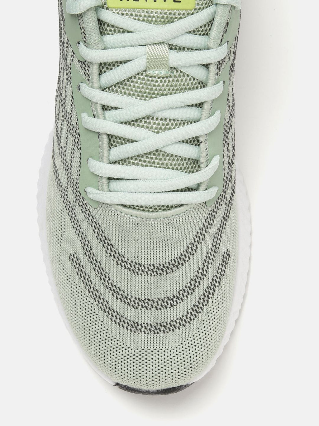  WROGN Men Green & Black Woven Design Running Shoes