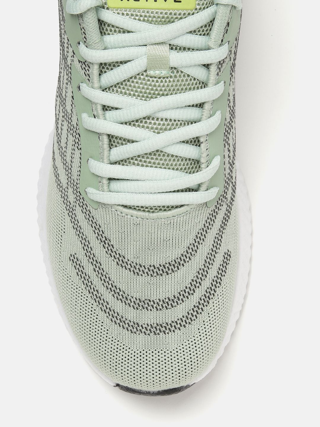  WROGN Men Green & Black Woven Design Running Shoes