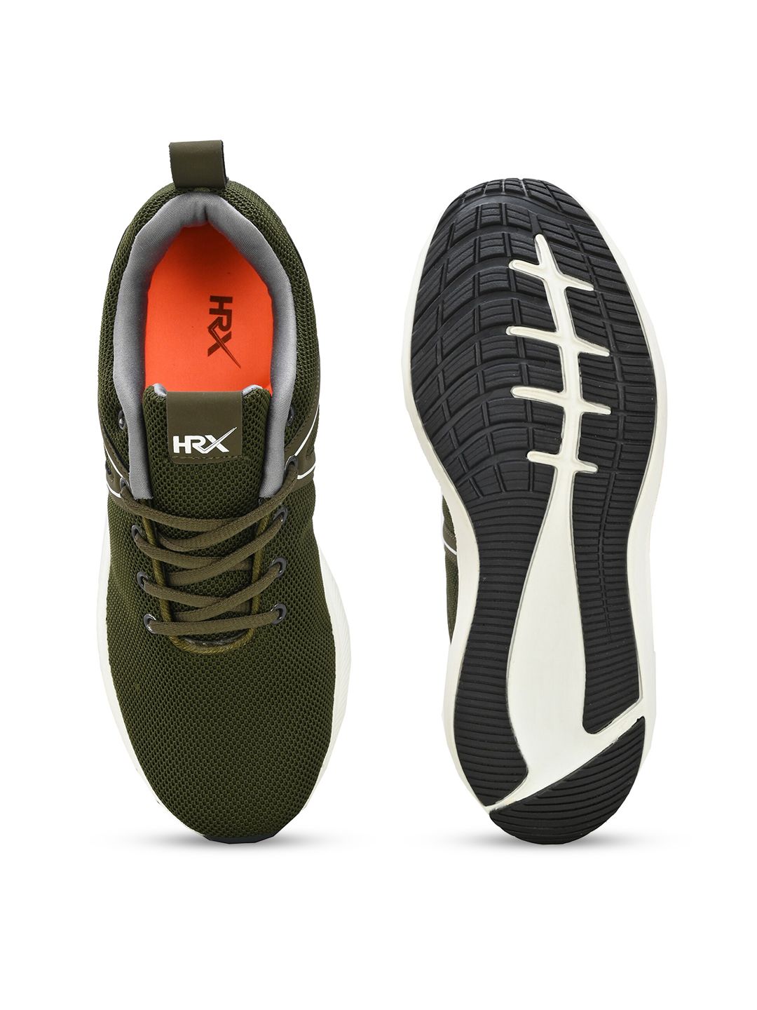  HRX By Hrithik Roshan Men Olive Green Memory Foam Technology Running Shoes