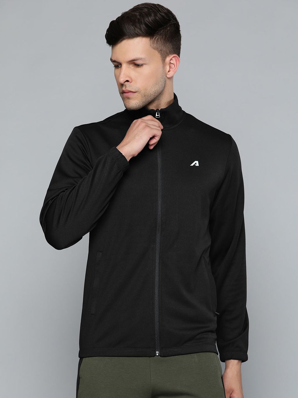  Alcis Men Black Solid Sweatshirt