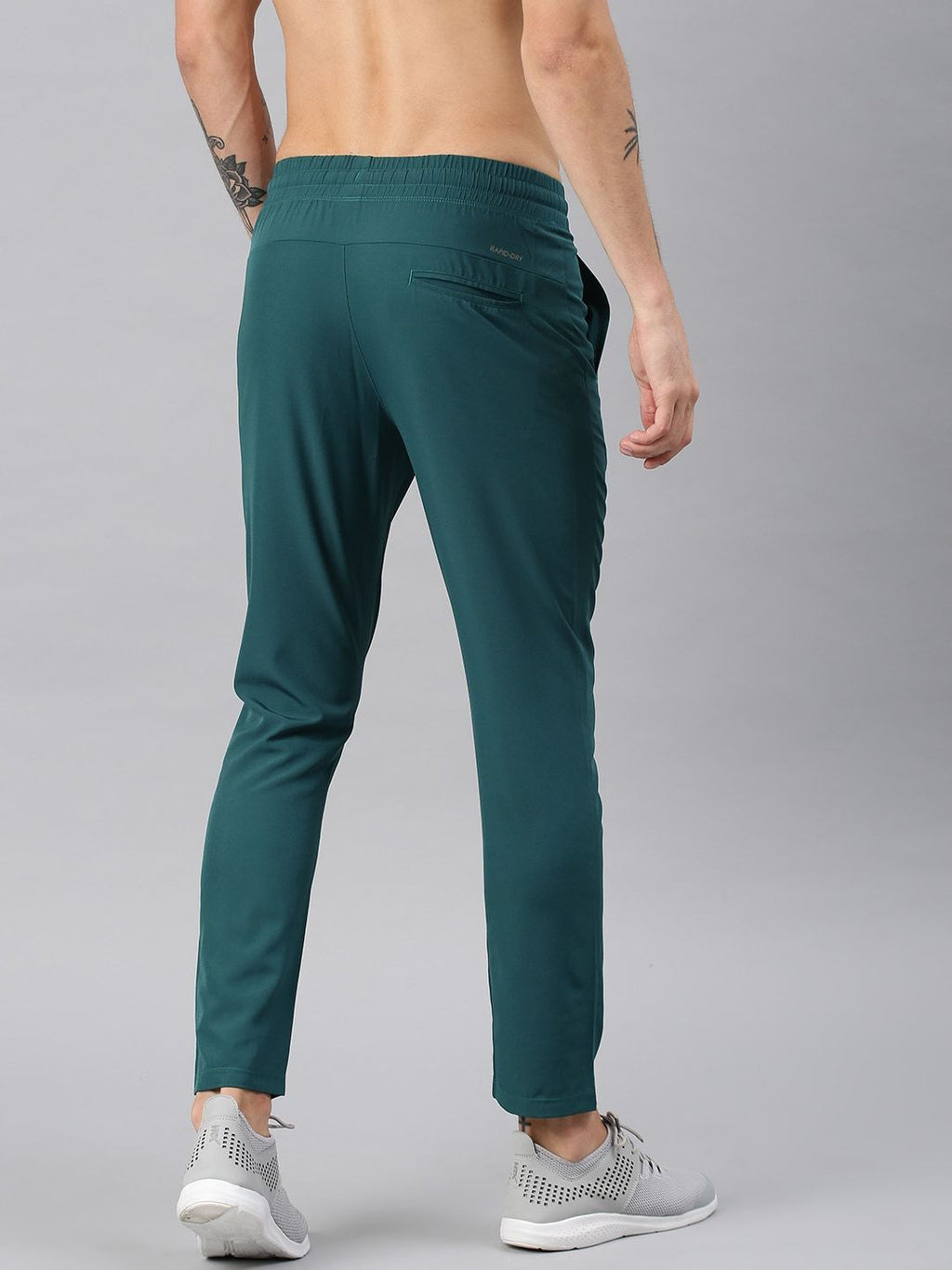  HRX By Hrithik Roshan Active Men Teal Green Solid Rapid-Dry Track Pants