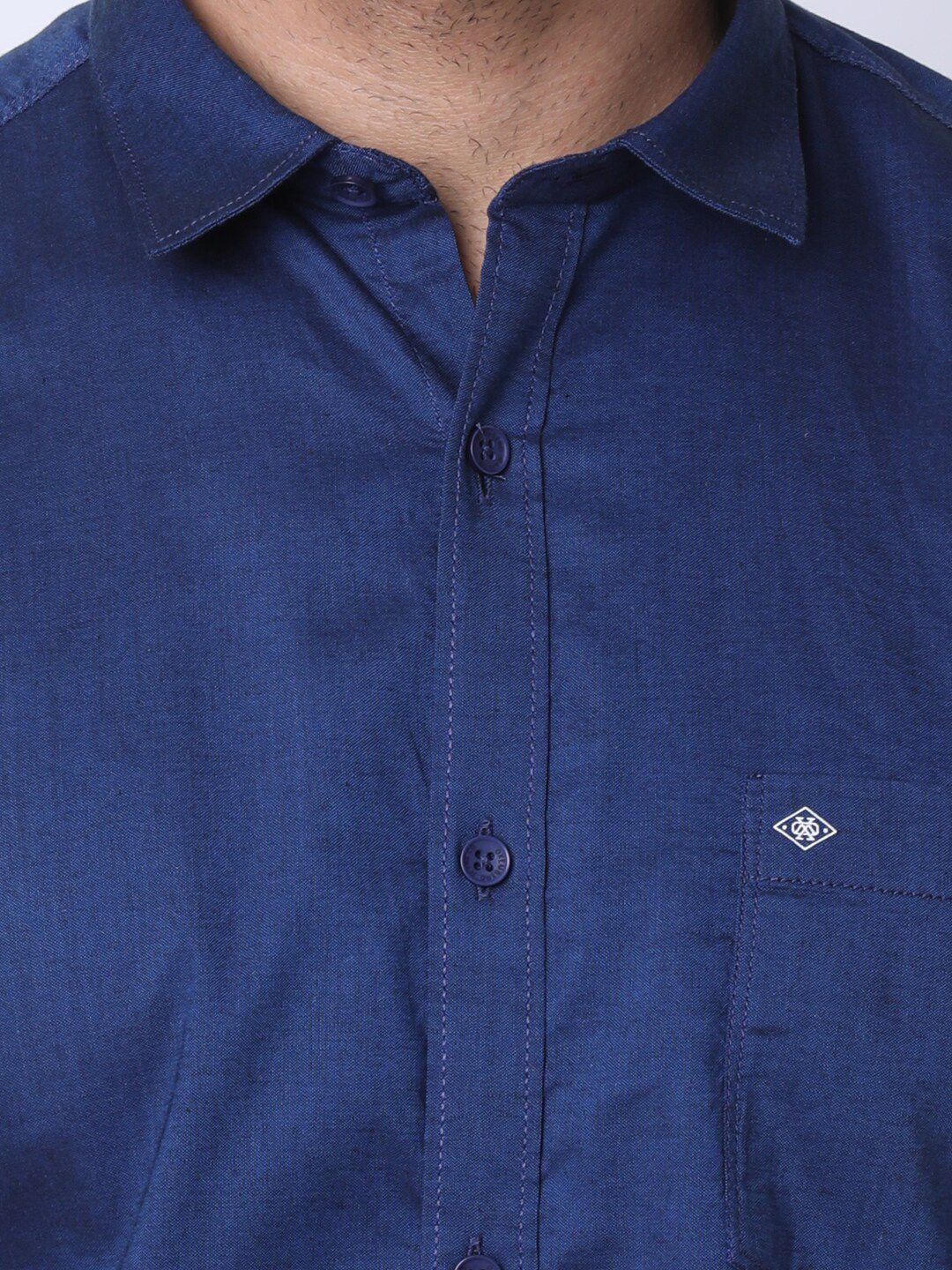  Oxemberg Classic Spread Collar Opaque Cotton Casual Shirt