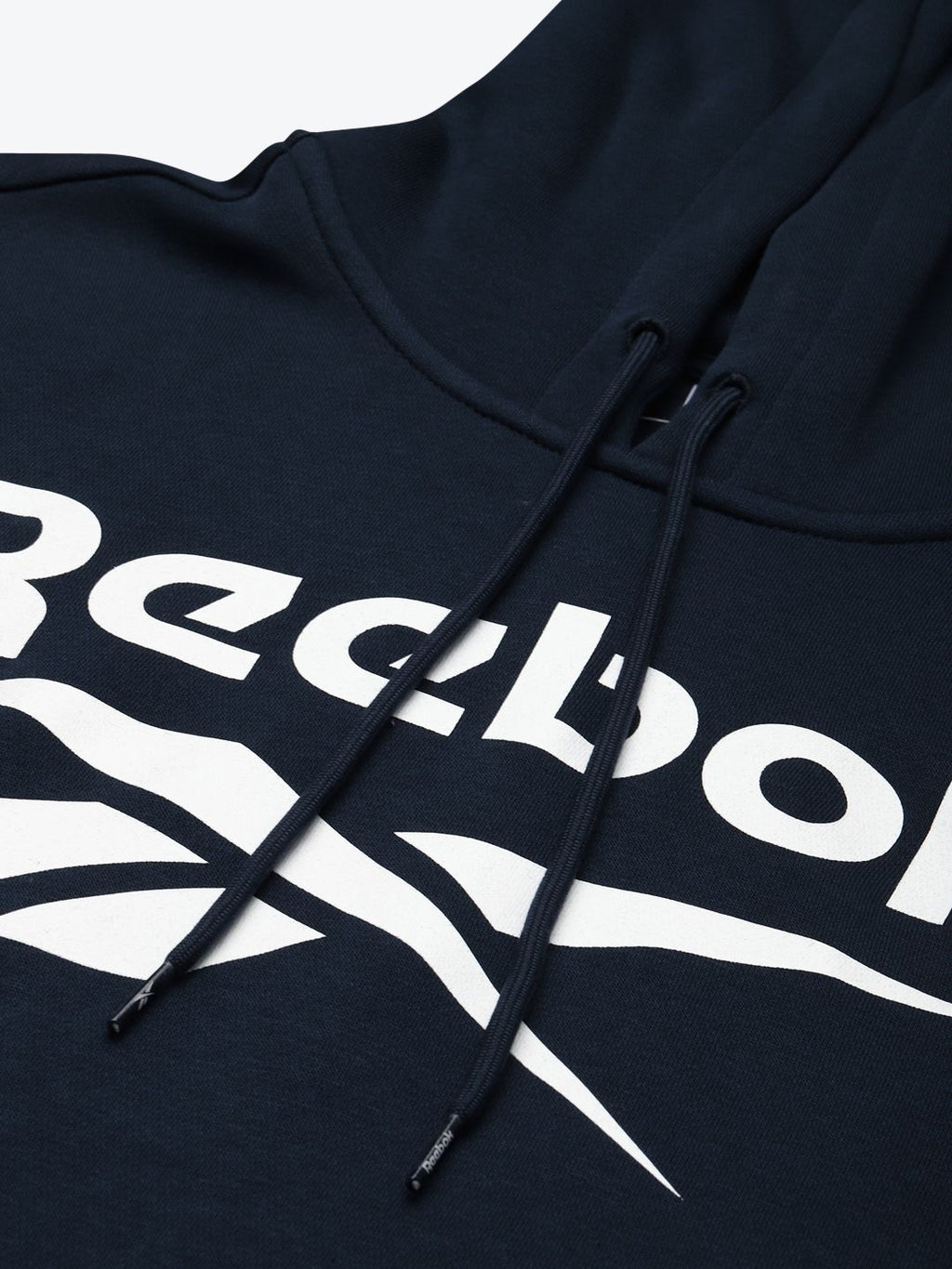  Reebok Men Navy Blue Brand Logo Print FLC OTH Hooded Sweatshirt