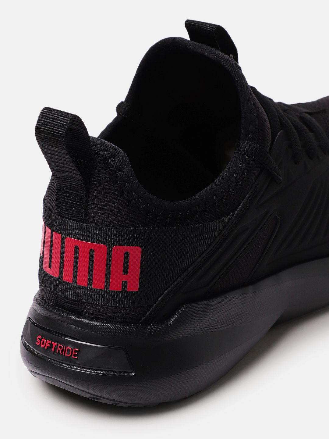  Puma Men Black Softride Fly Walking Shoes