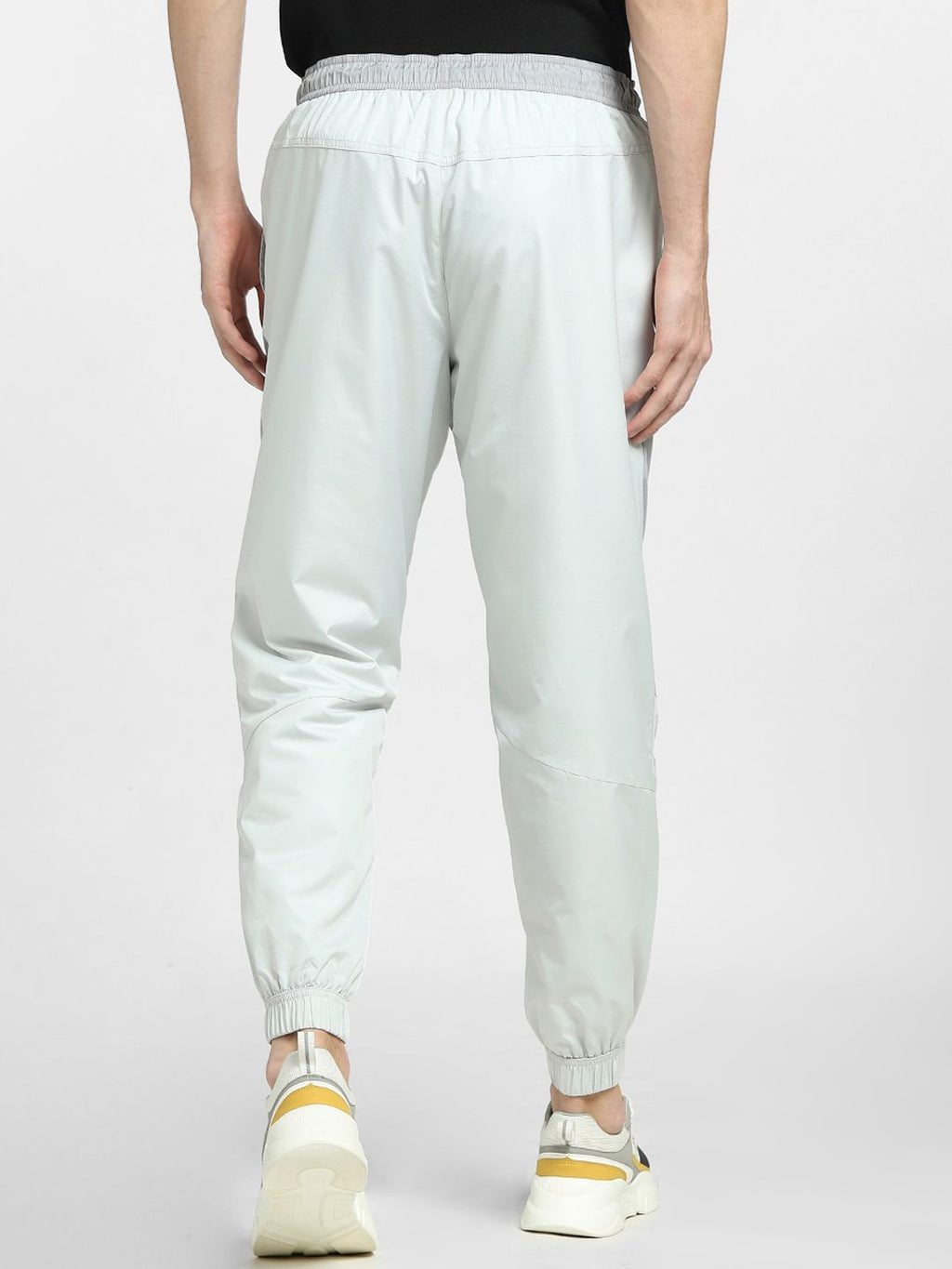  Jack & Jones Men White Solid Cotton Joggers