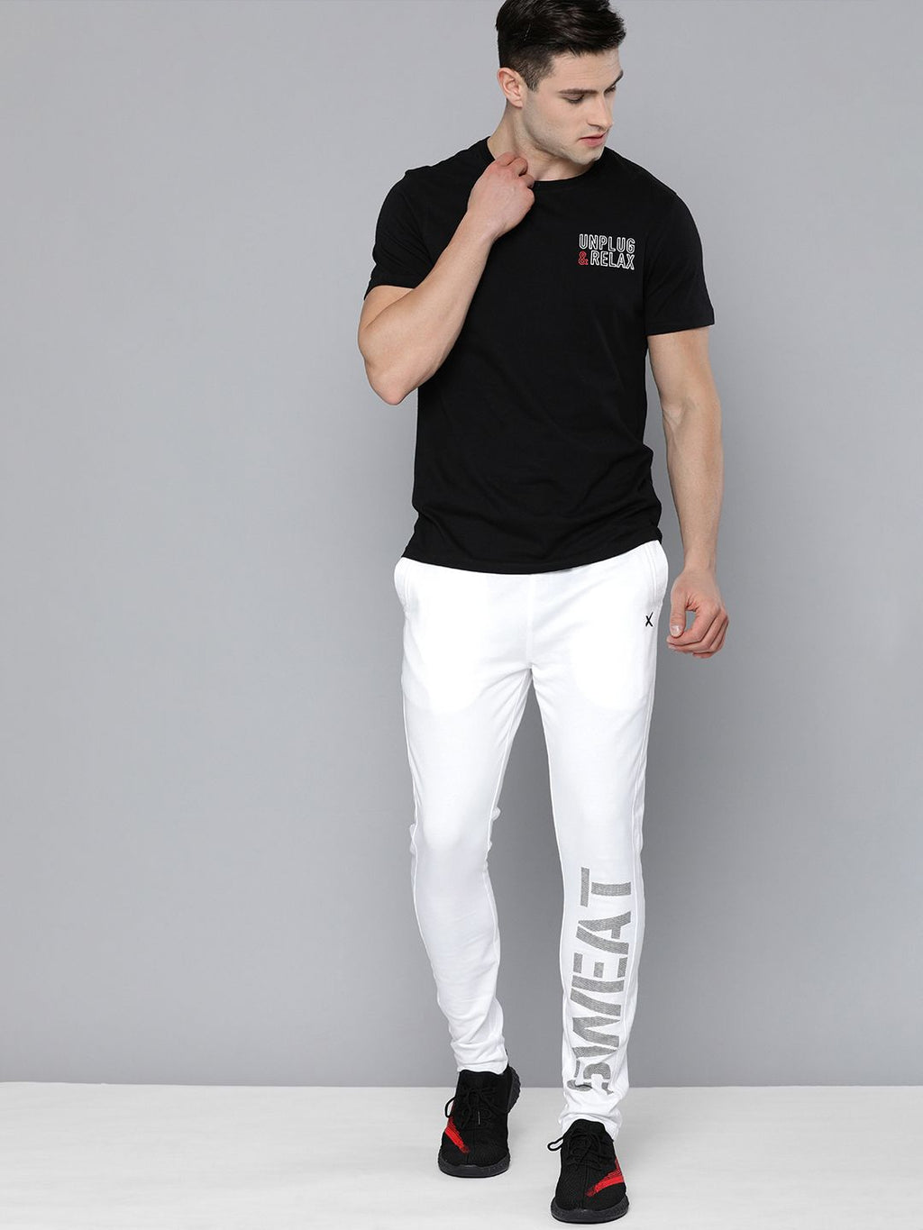  HRX By Hrithik Roshan Men White SWEDISH POP Track Pants