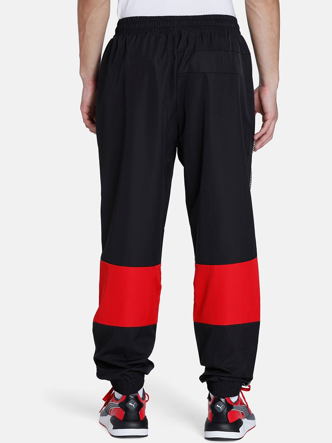  PUMA Motorsport Mid-Rise Ferrari Race SDS Regular Fit Colorblocked Joggers