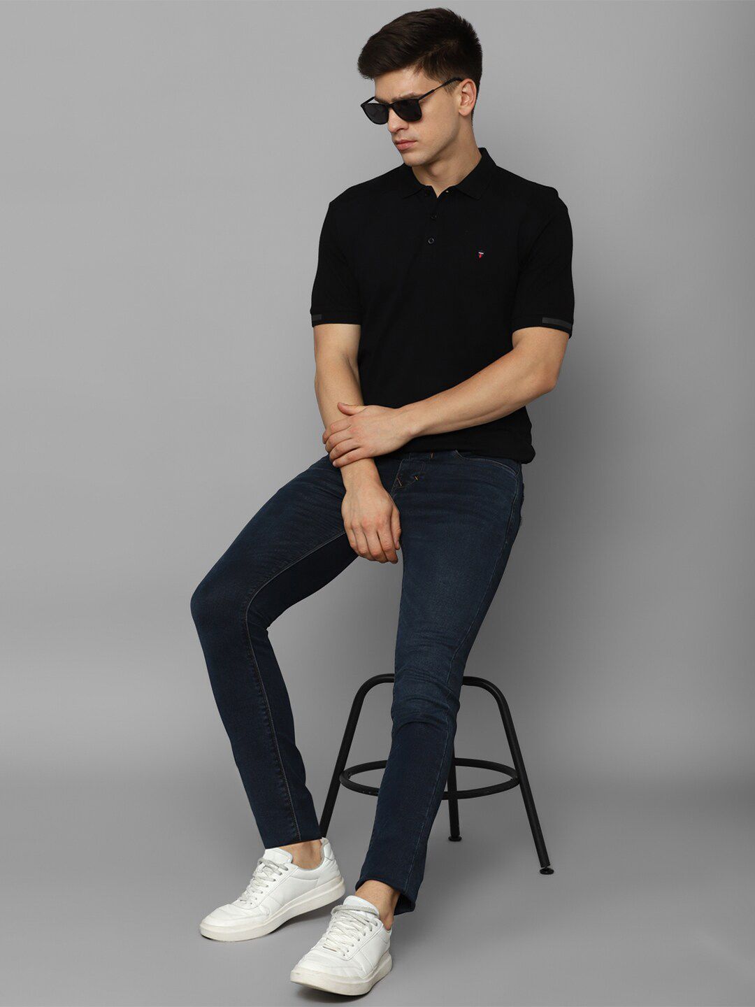  Louis Philippe Jeans Polo Collar Cotton T-shirt