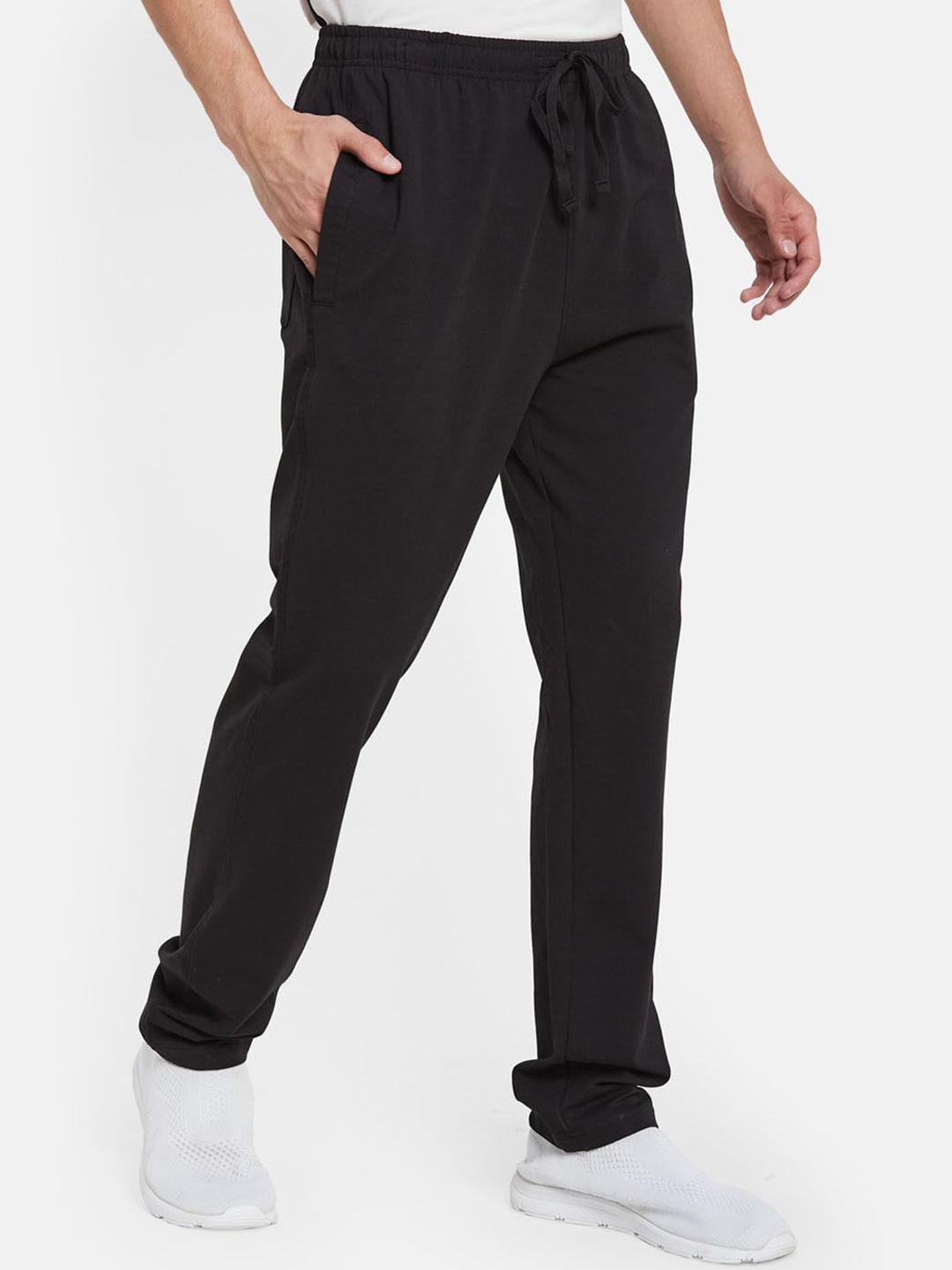  Octave Men Cotton Mid-Rise Cotton Track Pants