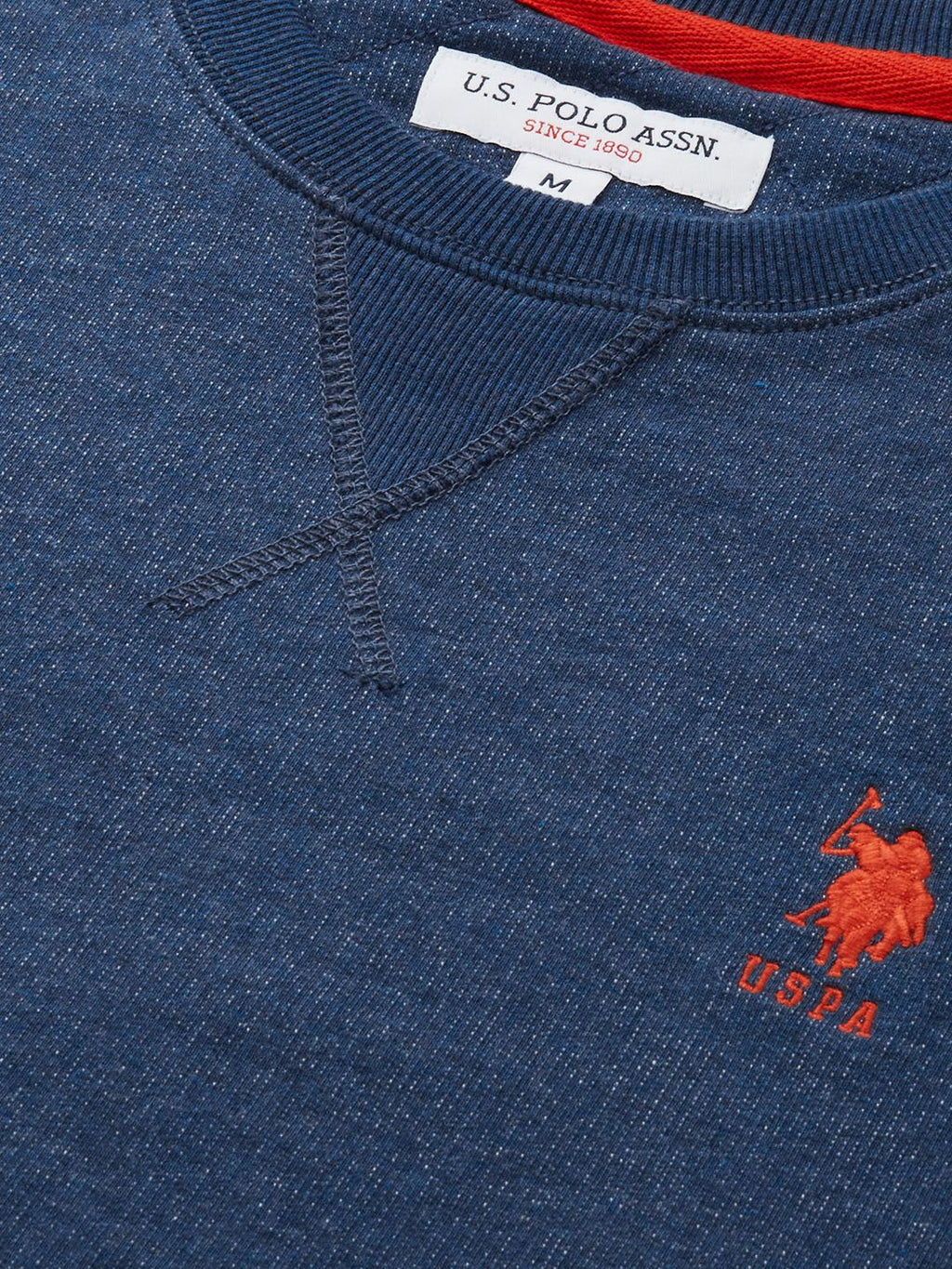 U.S. Polo Assn. U S Polo Assn Men Dark Blue Brand Logo Embroidered Sweatshirt