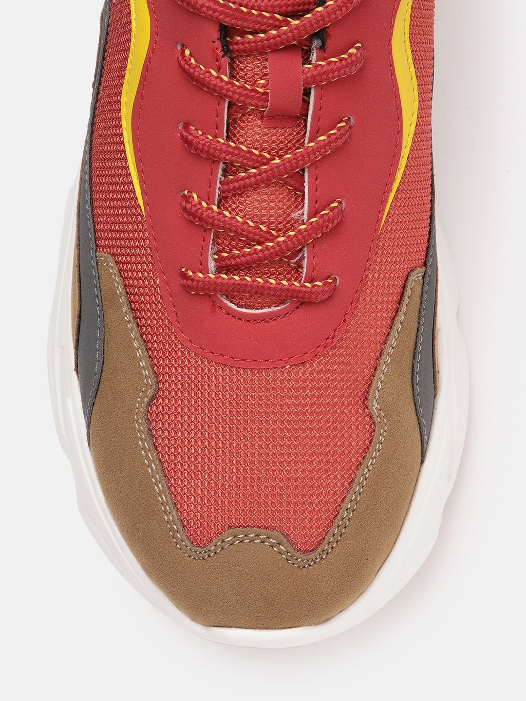  WROGN Men Colourblocked & Woven Design Running Shoes