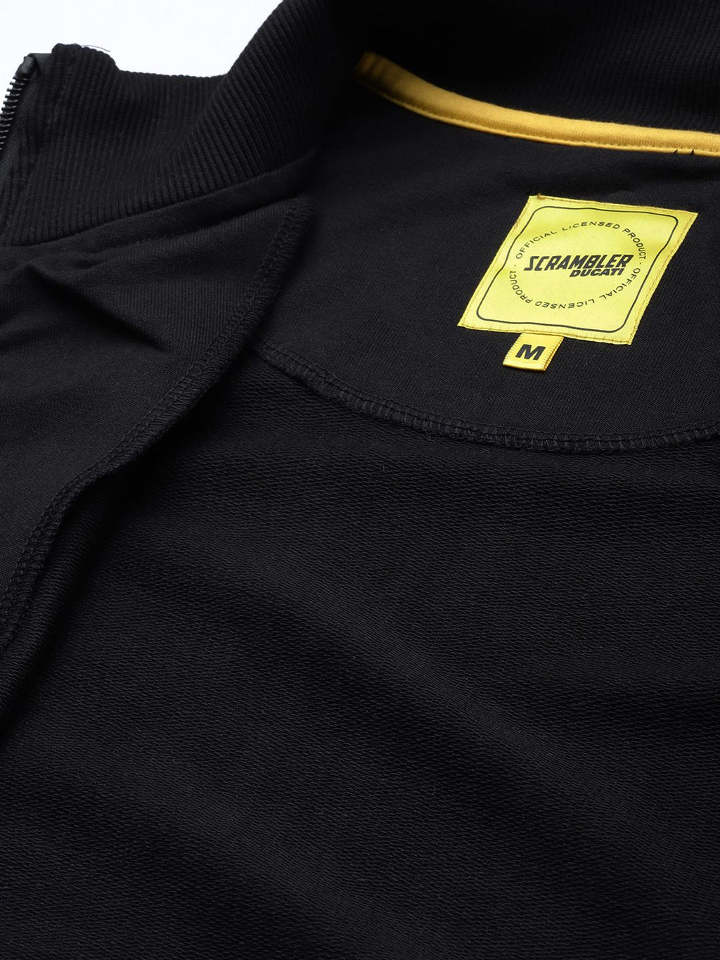  Ducati Men Black Striped Sweatshirt