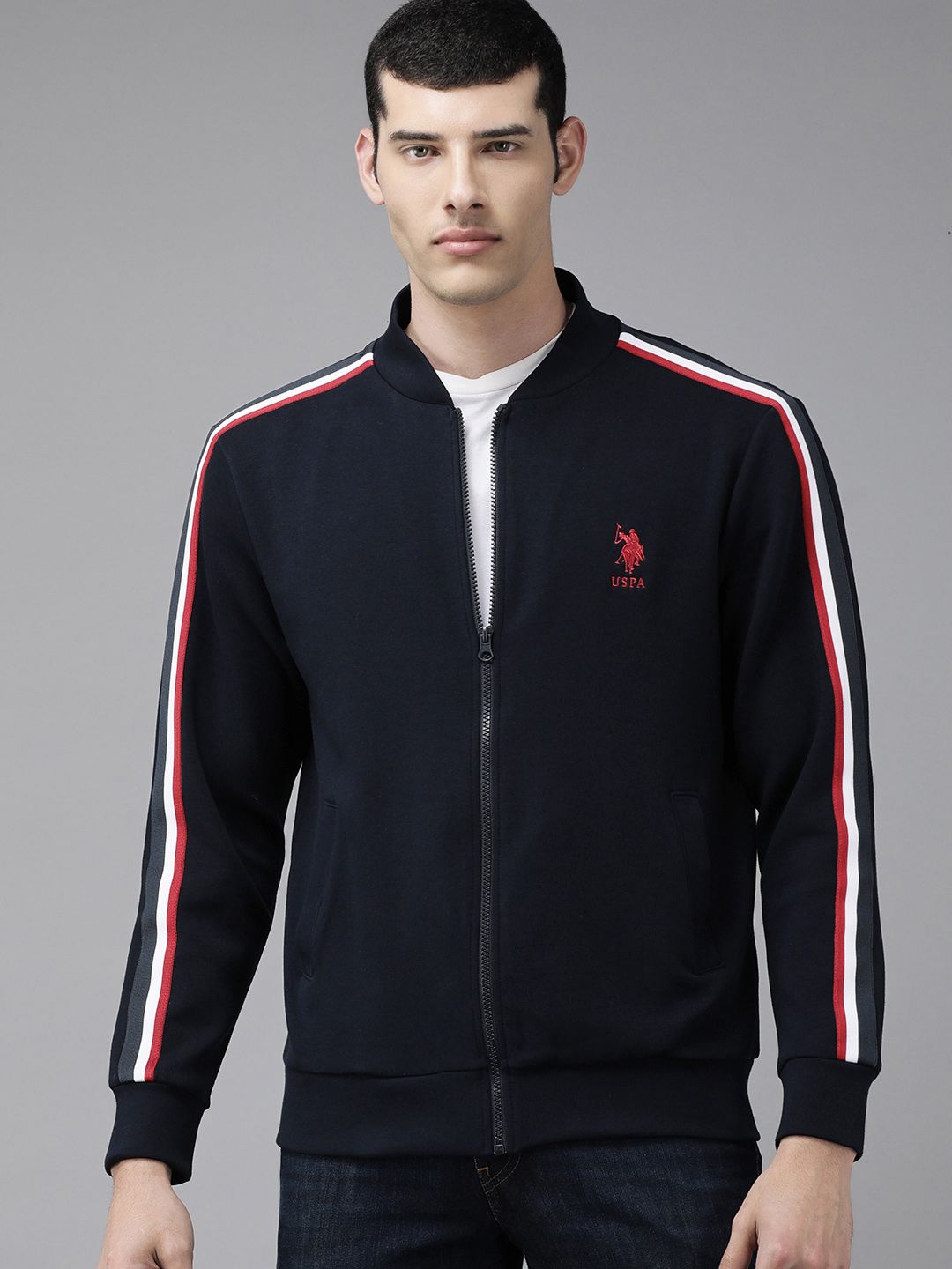 U.S. Polo Assn. Men Navy Blue Sweatshirt