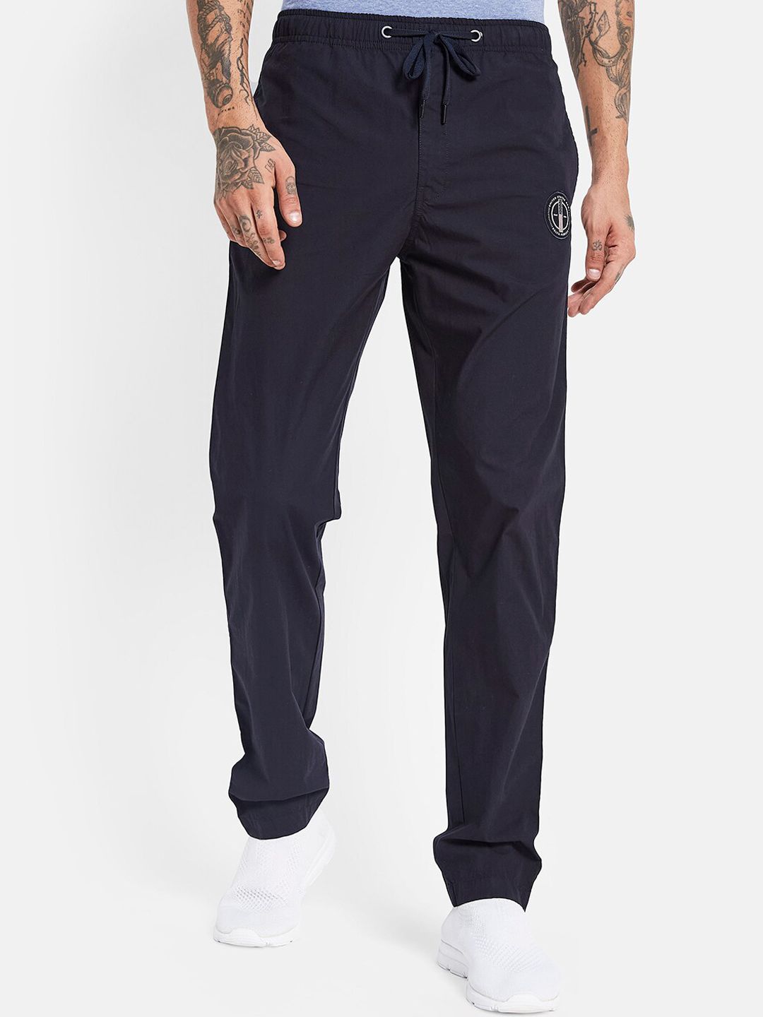  Octave Men Mid-Rise Cotton Track Pants